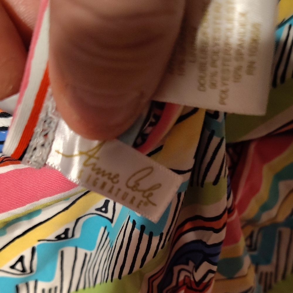 Anne Cole Multicolor Strapless Top - Picture 5 of 5